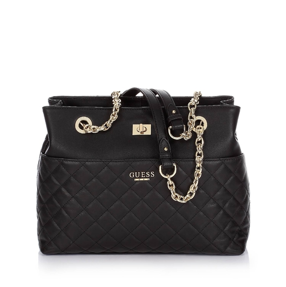 Guess Marciano Luxe Suave Carryall genuine leather quilted bag - Picture 6 of 7